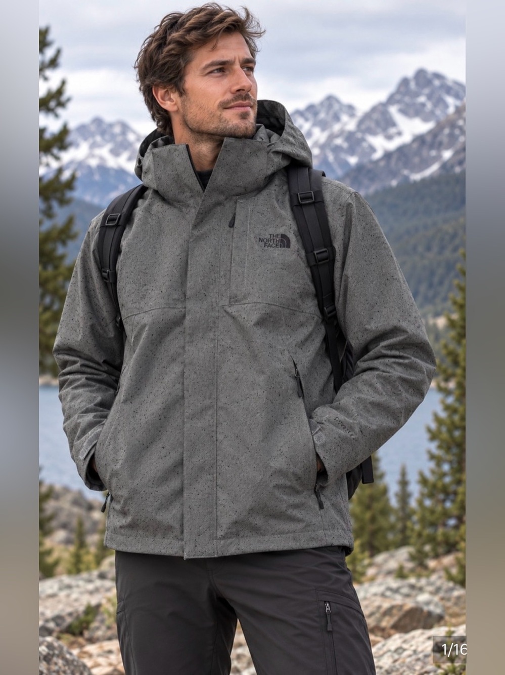 The North Face Inlux Insulated Fleece Lined Hooded Men’s Jacket , Medium